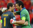 Buffon și Casillas. "Inamici" 90 de minute, prieteni buni după fluierul final