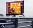 VIDEO Imagini indecente pe un ecran publicitar de pe autostradă