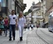 Antun Palici cu soția, Marija, pe străzile Zagrebului natal