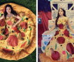 FOTO Nu ai văzut niciodată aşa ceva! Rochia în formă de pizza