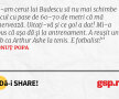I-am cerut lui Budescu să nu mai schimbe jocul cu pase de 60-70 de metri că mă enervează. Uitați-vă și ce gol a dat! Mi-a spus că așa dă și la antrenament. A reușit un lob ca Arthur Ashe la tenis. E fotbalist!