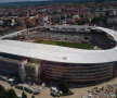 Stadionul din Tg. Jiu se înalţă peste restul orașului