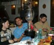 2005 Alături de Mihalcea și de Tameș savurând cucerirea Cupei României