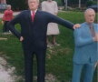 FOTO Melania și Donald Trump au statui la Banja Luka. Vei râde cu lacrimi când le vei vedea!