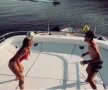 VIDEO Imagini superbe de pe iaht: Kovacici și noua lui soție, demonstrație cu mingea