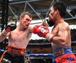 Cea mai mare surpriză a anului! Manny Pacquiao a fost învins în lupta pentru titlu de Jeff Horn. Aici, cu un directă de stânga în bărbie (foto: reuters)