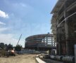 EXCLUSIV VIDEO + FOTO Noi imagini de la unul dintre stadioanele care se construiesc în România! Se pun la punct ultimele detalii la exterior 