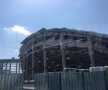 EXCLUSIV VIDEO + FOTO Noi imagini de la unul dintre stadioanele care se construiesc în România! Se pun la punct ultimele detalii la exterior 