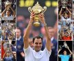 FOTO Dulcele sărut al gloriei după al optulea trofeu la Wimbledon » Roger Federer, campionul absolut