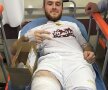 EXCLUSIV / FOTO 3 jucători de la AFC Rapid au ajuns la spital! Unul are dublă fractură de tibie și peroneu: "A leșinat când a văzut cum îi atârnă piciorul"