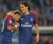 PRIETENI DIN NOU! Cavani și Neymar au făcut spectacol împotriva lui Bordeaux și s-au îmbrățișat după goluri (foto: Guliver/GettyImages)