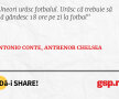 Uneori urăsc fotbalul. Urăsc că trebuie să mă gândesc 18 ore pe zi la fotbal
