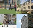 VIDEO+FOTO "Uită de război dacă joacă fotbal" » Povestea terenului ridicat în mijlocul ruinelor, pe linia frontului, pentru copii de 8 ani