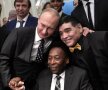 Maradona, Pele și Putin » Imagine senzațională de aseară cu doi dintre cei mai mari fotbaliști din istorie și președintele Rusiei. În spatele lor se mai află și Lothar Matthaus și Samuel Eto'o (foto: reuters)