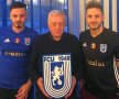 FOTO: Facebook Universitatea Craiova, stânga Robert Văduva, centru Marcel Iancu, președintele clubului, dreapta Sorin Mogoșanu