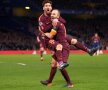 MESSINIESTA. Iniesta i-a pasat decisiv lui Messi pentru primul gol al argentinianului în 9 meciuri contra lui Chelsea. Barcelona a remizat, scor 1-1, pe Stamford Bridge (foto: Getty Images)