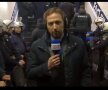 Imagine de la vestiare, cu reporterul televiziunii grecești