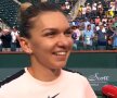 INDIAN WELLS // VIDEO+FOTO Halep spulberă emoțiile de la început și o învinge în două seturi pe Kristyna Pliskova! Cu cine joacă în turul următor + Ce a declarat Simona