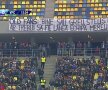 Banner afișat de suporterii roș-albaștrilor: Bine sau greu steliștii ar trebui să fie lângă echipă mereu // Foto: Vlad Nedelea