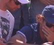 Carlos Moya, în dreapta, alături de Rafael "Titin" Maymo, fizioterapeutul lui Nadal / FOTO: Captură Tennis TV