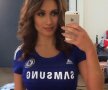 FOTO Ține cu Chelsea, nu și cu Conte » Cea mai sexy fană a albaștrilor îl vrea demis pe antrenor
