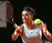 Caroline Garcia în meciul cu Simona Halep de la Roma // Foto: Reuters