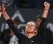 Simona Halep în meciul cu Caroline Garcia de la Roma // Foto: Reuters