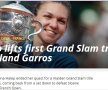 SIMONA HALEP A CÂȘTIGAT ROLAND GARROS //  Presa internațională, la picioarele Simonei Halep: "În Paris, «Orașul Iubirii», Simona a fost în sfârșit mireasă"