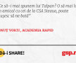 Ce să-i mai spunem lui Talpan? O să mai luăm un amical cu cei de la CSA Steaua, poate reușesc să ne bată