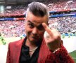 CM 2018 // VIDEO + FOTO Momentele care au furat atenția la festivitatea de deschidere » Discurs ținut de Vladimir Putin și gestul vulgar al lui Robbie Williams