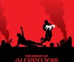 GALERIE FOTO "Fotbal înecat în sânge" » Imaginile dure create de un artist despre crimele regimului lui Vladimir Putin: "Nu vă uitați la Mondial, acoperă un regim terorist" 