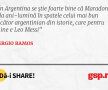 În Argentina se știe foarte bine că Maradona e la ani-lumină în spatele celui mai bun jucător argentinian din istorie, care pentru mine e Leo Messi