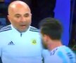 VIDEO Imagini incredibile în Nigeria - Argentina » Selecționerul Sampaoli îl întreabă pe Messi ce schimbare să facă