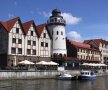 Acesta este "satul pescarilor". Clădiri construite în stil german. O imagine a vechiului Königsberg
Fotografii de Theodor Jumătate