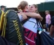 WIMBLEDON 2018. FOTO Jucătoarea care a eliminat-o pe Muguruza a sărbătorit victoriile sărutându-și iubita pe teren