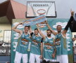 GALERIE FOTO » Luminița Huțupan s-a apucat de baschet și-a făcut spectacol la Râmnicu Vâlcea Streetball