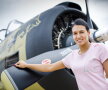 GALERIE FOTO SPECTACULOASĂ » Cristina Neagu, copilot într-o aeronavă din Al Doilea Război Mondial
