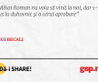 Mihai Roman nu voia să vină la noi, dar s-a dus la duhovnic și a cerut aprobare