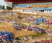CADE GHENCEA. Imagini incredibile din "Templul fotbalului românesc": buldozerele dărâmă stadionul (foto: GSP)