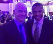 Alături de președintele FIFA, Giani Infantino FOTO: Instagram @juliobaptistaoficial