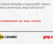 Cristiano Ronaldo e imprevizibil. Uneori, când se enervează, mușcă din lucruri
