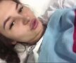 Ekaterina, pe patul de spital.
