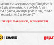 Claudiu Niculescu nu e cârpă! Îmi place la el că știe să te miște. Are vorbele la el! Când e glumă, are niște poante tari, când e de muncă, știe să se impună