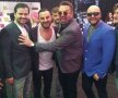 Stan, în stânga, cu 3 Sud-Est și cu Horia Brenciu, la o gală a premiilor TV Mania