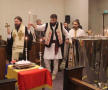 În timpul ceremoniei botezului, trăit la 33 de ani într-o biserică ortodoxă din Norvegia