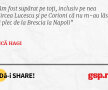Am fost supărat pe toţi, inclusiv pe nea Mircea Lucescu şi pe Corioni că nu m-au lăsat să plec de la Brescia la Napoli