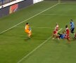 Niczuly blochează primul șut al lui Drăguș // FOTO: Captură TV Telekom Sport