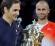 MARIUS COPIL - ROGER FEDERER // VIDEO + FOTO Copil viteaz: Marius a pierdut finala de la Basel cu Federer, chiar dacă a făcut un meci curajos, iar în unele momente a fost peste marele Roger