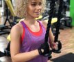 Blonda merge săptămânal în sală, acolo unde se simte excelent