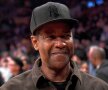 Actorul american Denzel Washington, 63 de ani, a fost spectator la un meci din NBA, între San Antonio Spurs și Los Angeles Lakers, 133-120, foto: reuters